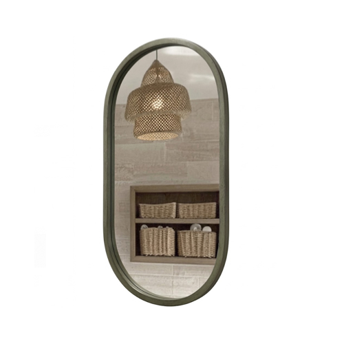 HardwareCity GLC RUBBER WOOD FRAME MIRROR LIGHT GREY PLM5090W(LG)